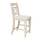 Whitewood Industries Solid Wood Canyon Counter Height Double X-Back Dining Stool - 24" Seat Height S-472 - alternate 5